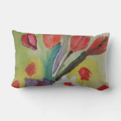 Abstracte Tulpen met schroefdraad Kussen (Achterkant)