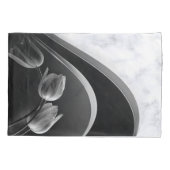 Abstracte Tulpen met witte marmer Kussensloop (Achterkant)