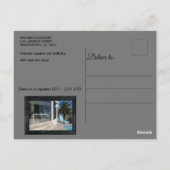 Abstracte Tulpen met zwarte marmer Briefkaart (Achterkant)