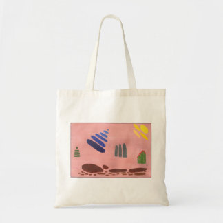 Abstracte Tulpen op een handige tas. Tote Bag