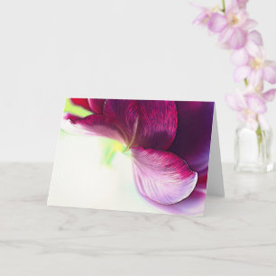 Abstracte Tulpenbloemblaadjes Art Note Kaart