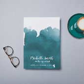 Abstracte turkooizen waterverf splash make up art flyer