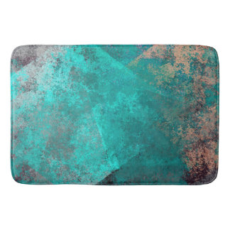 abstracte turquoise blauwgroen grunge textuurachte badmat