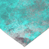 abstracte turquoise blauwgroen grunge textuurachte korte tafelloper (Hoek)