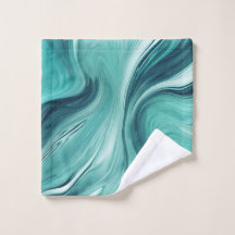 Abstracte turquoise groene vloeistof giet marmer