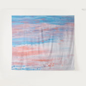 *~* Abstracte turquoise Peach Wandkleed (Voorkant (horizontaal))