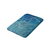 abstracte turquoise textuur badmat (Gekanteld)