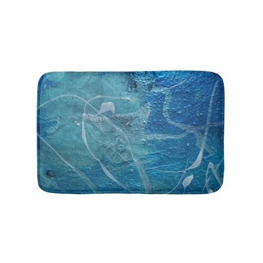 abstracte turquoise textuur badmat (Voorkant)
