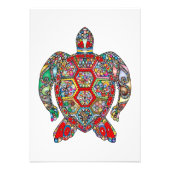 Abstracte Turtle Lover Foto Afdruk (Voorkant)