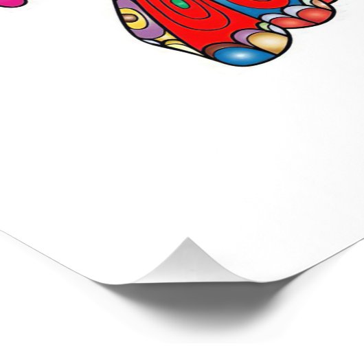 Abstracte Turtle Lover Foto Afdruk (Hoek)