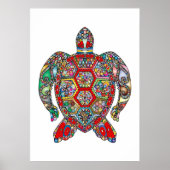 Abstracte Turtle Lover Poster (Voorkant)