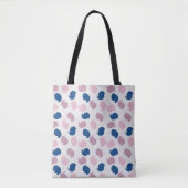 Abstracte tweekleppige cirkel tote bag (Voorkant)