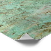 Abstracte tweetonige kunst poster (Hoek)