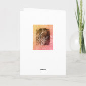 Abstracte Twig Oranje Kunst Tekening Happy Moeder Kaart (Achterkant)