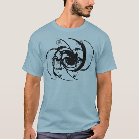 Abstracte Twist T-shirt (Voorkant)