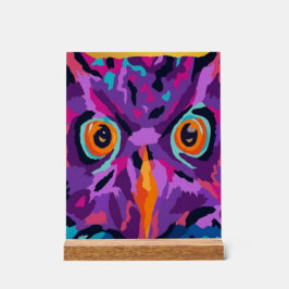 Abstracte uil acryl bord