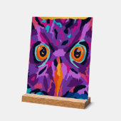 Abstracte uil acryl bord (Hoek)