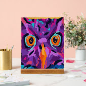 Abstracte uil acryl bord (Huwelijk)