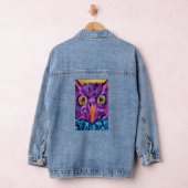 Abstracte uil denim jacket (Hangar)
