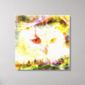 Abstracte uil hoofd schilderen canvas afdruk (Voorkant)