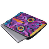 Abstracte uil laptop sleeve (Voorkant onderkant)