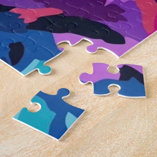 Abstracte uil legpuzzel (Zijkant)
