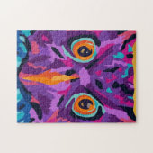 Abstracte uil legpuzzel (Horizontaal)