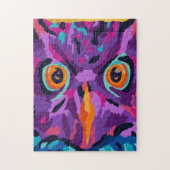 Abstracte uil legpuzzel (Verticaal)