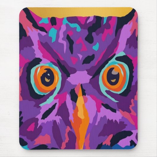 Abstracte uil muismat (Voorkant)