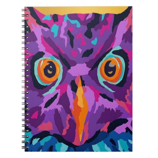 Abstracte uil notitieboek (Voorkant)
