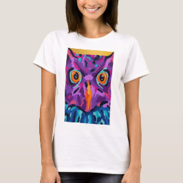 Abstracte uil t-shirt