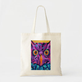 Abstracte uil tote bag