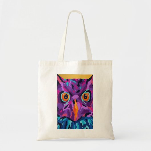 Abstracte uil tote bag (Voorkant)