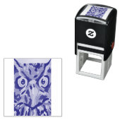 Abstracte uil zelfinktende stempel (In situ)