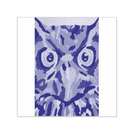 Abstracte uil zelfinktende stempel