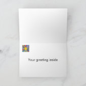 Abstracte uitbarsting, kleurrijk, gepersonaliseerd kaart (Binnen)