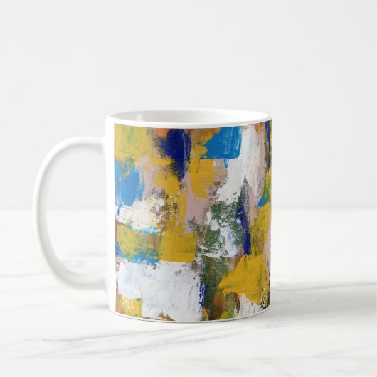 Abstracte uitdrukking nr. 11 van Michael Moffa Koffiemok (Links)