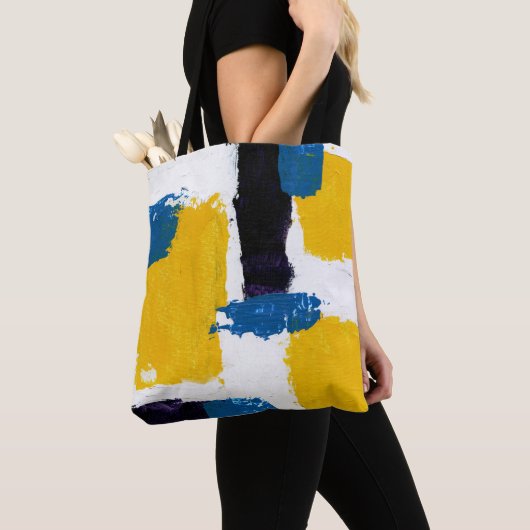 Abstracte uitdrukking nr. 2 van Michael Moffa Tote Bag (Dichtbij)