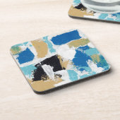 Abstracte uitdrukking nr. 6 van Michael Moffa Bier Onderzetter (Linkerzijde)