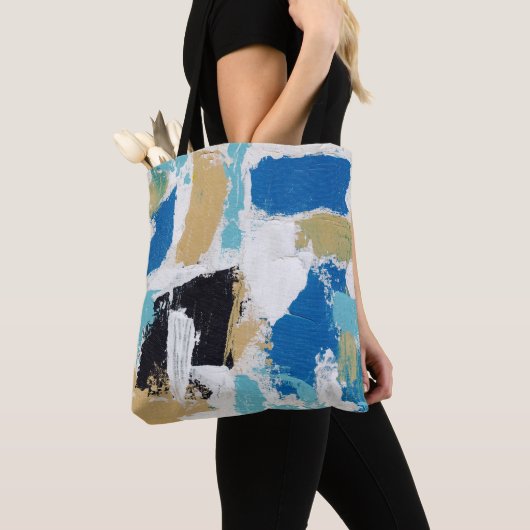 Abstracte uitdrukking nr. 6 van Michael Moffa Tote Bag (Dichtbij)