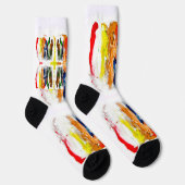 Abstracte uitdrukking van menselijke figuren in be sokken (Rechts)