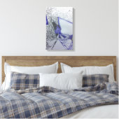 abstracte uitgestrekte canvastekening Afdrukken (Insitu (Slaapkamer))