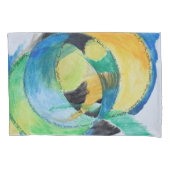 Abstracte uiting van gevoelens kussensloop (Voorkant-Links)