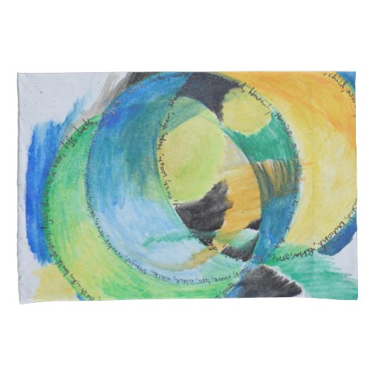 Abstracte uiting van gevoelens kussensloop (Voorkant-Rechts)