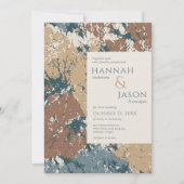 Abstracte uitnodiging om in het najaar kleuren te  (Voorkant)