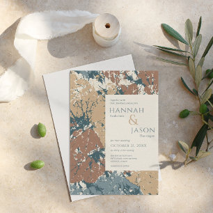 Abstracte uitnodiging om in het najaar kleuren te