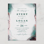 Abstracte uitnodiging tot het groene huwelijk van  (Voorkant)