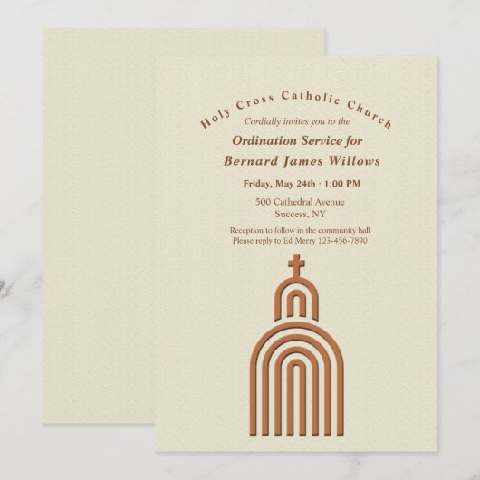 Abstracte uitnodiging tot het indienen van voorste (Voorkant / Achterkant)