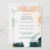 Abstracte uitnodiging tot het ontvangen van bruilo (Voorkant)