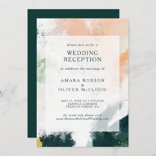 Abstracte uitnodiging tot het ontvangen van bruilo